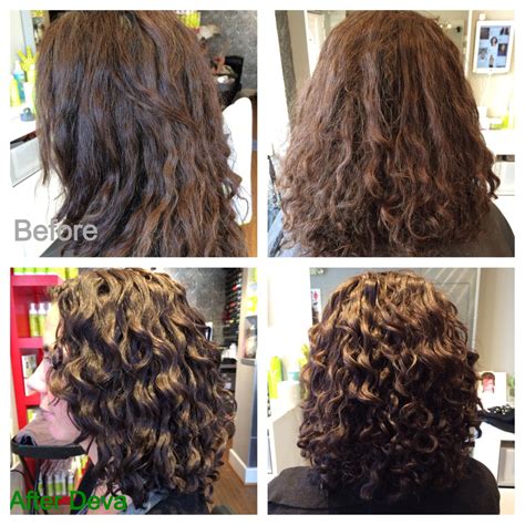 Wavy girl went for the deva cut! Deva haircut Before and after #deva #curls | Permed ...