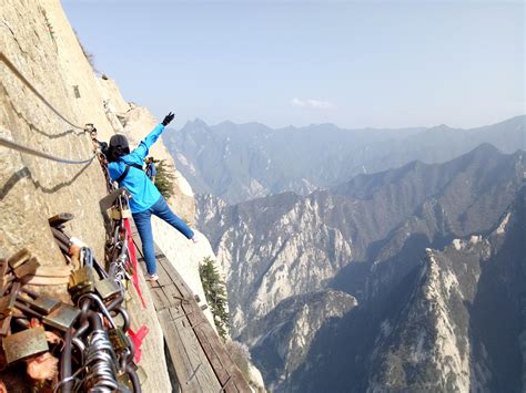 Plank In The Sky Mt Huashan China Hiking