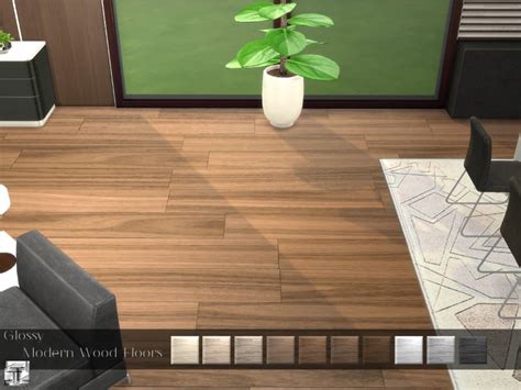 Credit for the palette goes to @nando_sims (twitter). Glossy Modern Wood Floor Mod - Sims 4 Mod | Mod for Sims 4