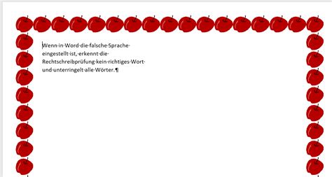 Word Bild Rahmen