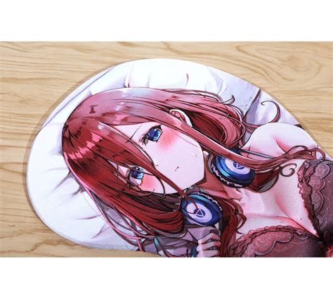 Anime Girl Sexy 3d Silicone Mouse Pad With Wrist Rest The Etsy Uk
