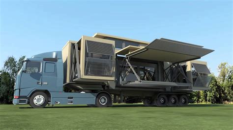 Ten Fold Et Ses Maisons Pliables Transportables Par Camion La Mini