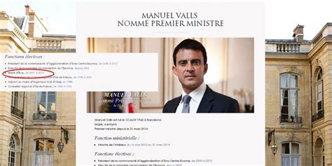 Oups Gouvernement Fr Se Trompe Sur La Biographie De Manuel Valls Et