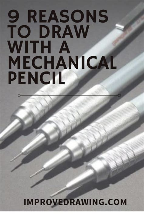 Five Different Types Of Mechanical Pencils With The Title 9 Reasons To