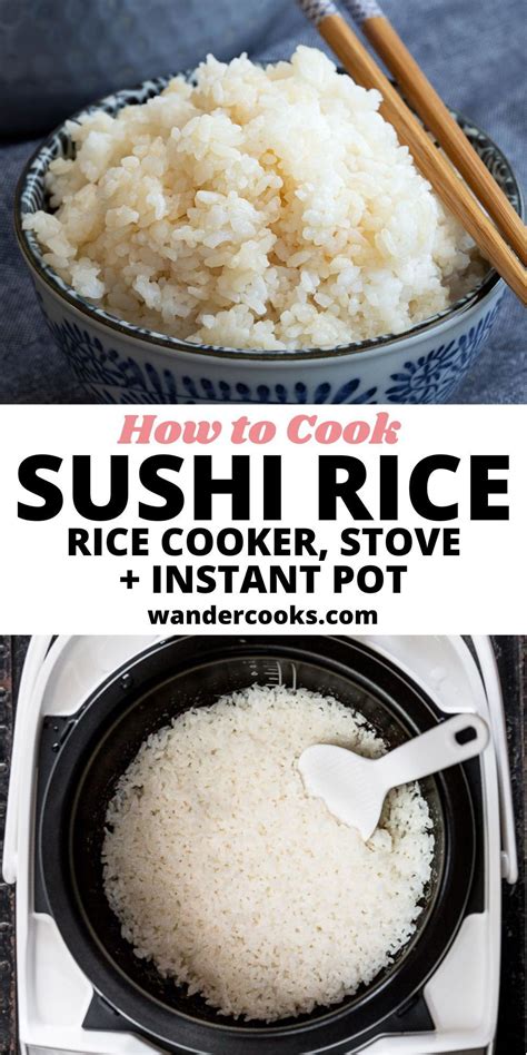 How To Cook Sushi Rice Rice Cooker Instant Pot And Stovetop Recipe