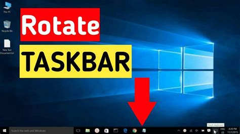 How To Rotate Taskbar In Windows 10 2020 Youtube