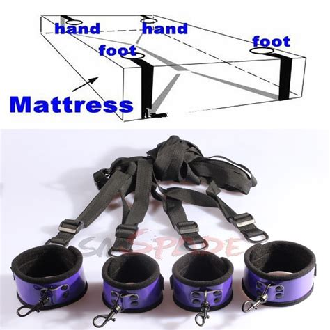 Under The Bed Restraint Kits Handcuffs Ankle Cuffs Sex Restraint Kit