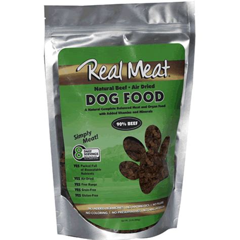 It uses only human grade ingredients, and none of the meats use added antibiotics or added hormones. Real Meat Beef Dog Food with Same Day Shipping | BaxterBoo