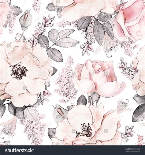 pastel pink floral pattern