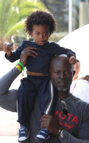 Djimon Hounsou And His And Kimora Lee Simmons Son Kenzo A Mother Is