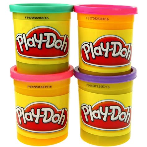 Play Doh 4 Pack 5oz Assorted Colors Brand Play Doh