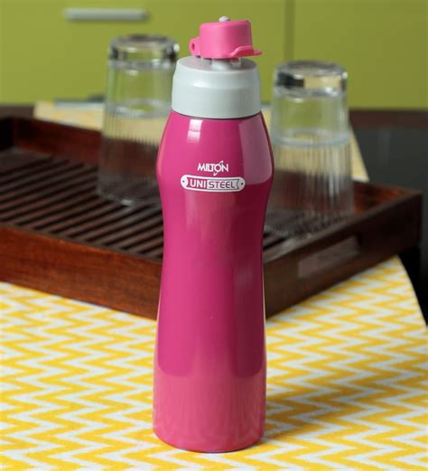 Buy Milton Active Unisteel Water Bottle Pink 750 Ml Online Metal