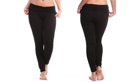 2 Pack Of Black Yoga Pants Groupon Goods
