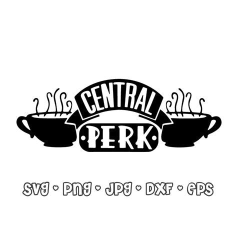 central perk printable logo friends coffee shop window sign etsy