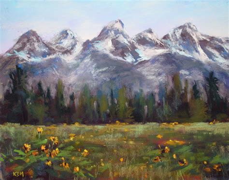 Painting My World Painting Mountains Grand Teton National Park