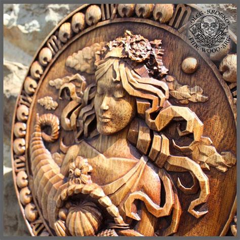 Virgo Zodiac Symbol Wood Plaque Forged In Wood