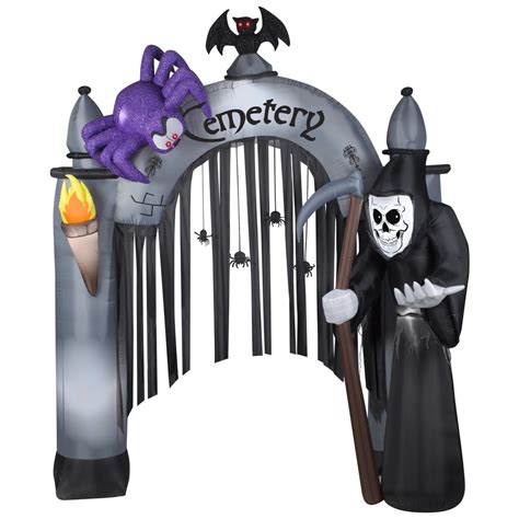 Gemmy 895 Ft Lighted Archway Halloween Inflatable At