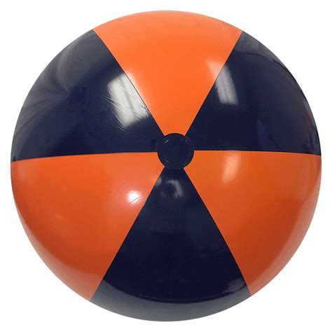 Beach Balls From Small To Giants 48 Inch Orange And Navy Beach Balls