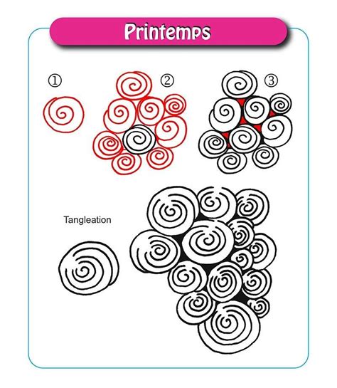 Above is a sampler of eight more official zentangle patterns. Printemps. Stage 1 Patterns - pattern-collections.com | Zentangle patterns, Tangle patterns ...