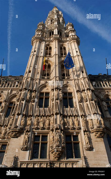 Hôtel De Ville Brussels Belgium The Town Hall Which Occupies The