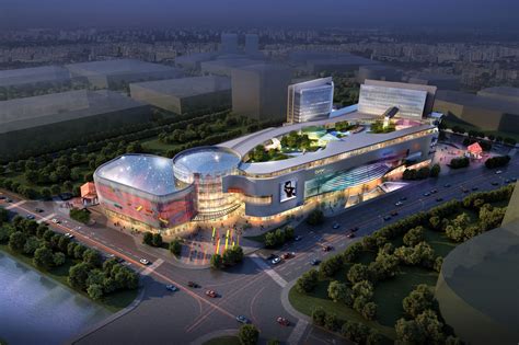 3d Architectural City Shopping Mall Cgtrader