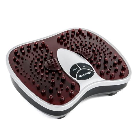 Foot Massager With Acupressure Reflexology Knobs For Vibration And Ir Therapy For Improved