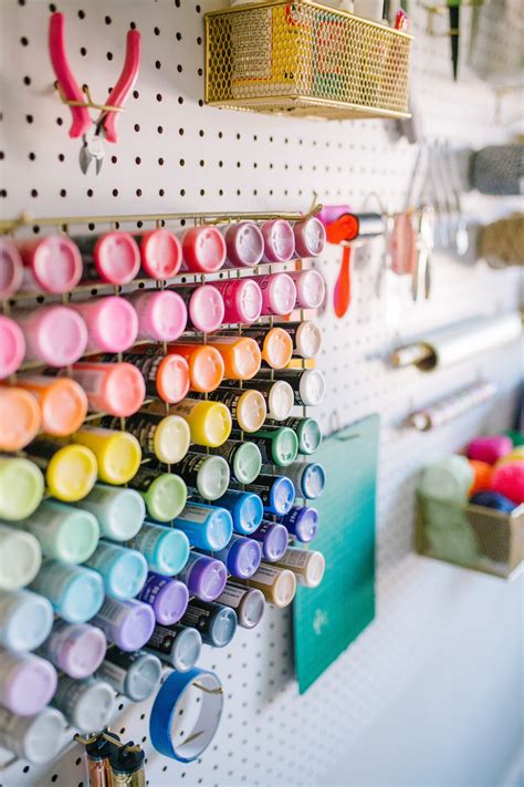 5 Pegboard Organization Ideas For Your Craft Room The Pretty Life Girls