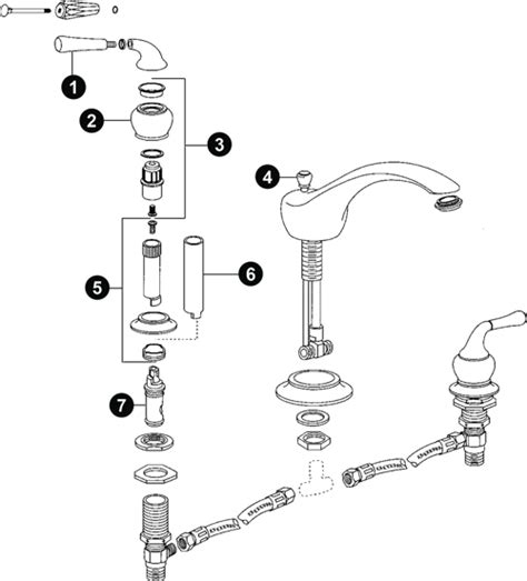 10 moen kitchen faucets parts diagram reviews delta roman tub faucet parts diagram Moen Monticello Roman Tub Faucet Parts | Best Home ...