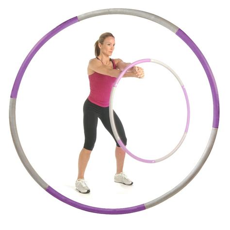 Bodyfit By Sports Authority 25lb Weighted Hula Hoop Fitness Workouts