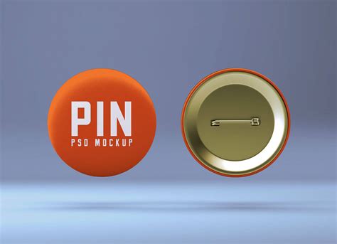 Free Round Pin Badge Button Mockup Psd Good Mockups