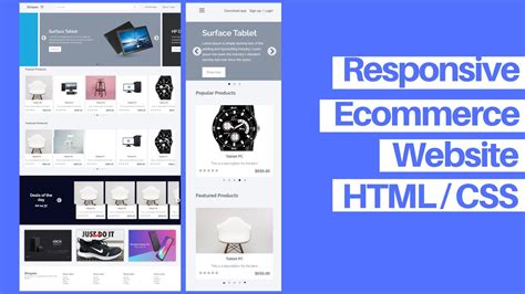 Responsive Ecommerce Website Using HTML CSS Bloglife