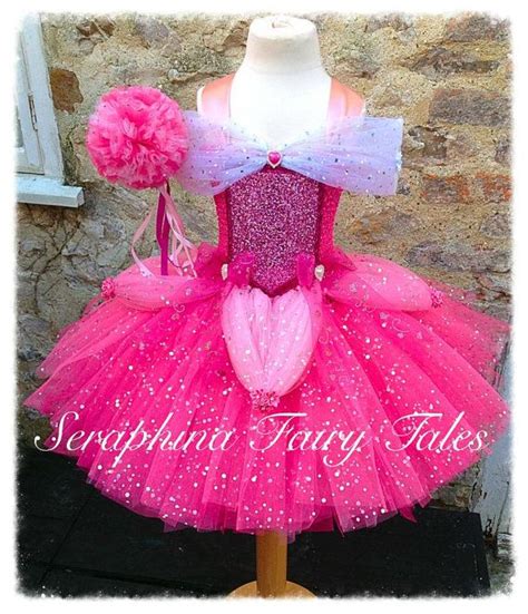 Sale Girls Pink Princess Sparkly Tutu Dress Up Costume Lined Etsy