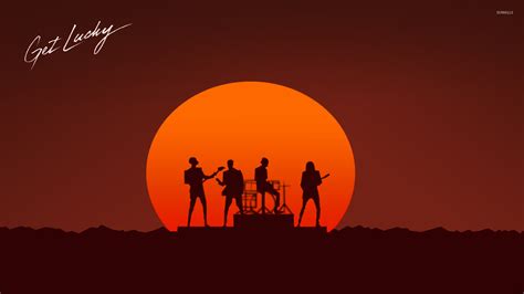It is the lead single from daft punk's fourth studio album, random access memories. Daft Punk - Get Lucky wallpaper - Music wallpapers - #27977