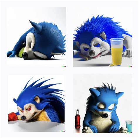 Made With Dalle 2 A Realistic Close Up Image Of Sonic The Hedgehog