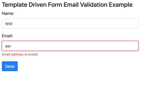Angular Email Validation In Template Driven Form With Example Elite