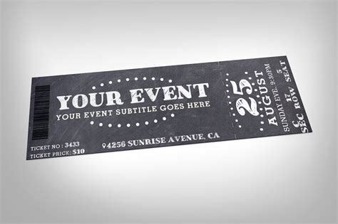 24 Event Ticket Templates Psd Ai Word Design Trends Premium