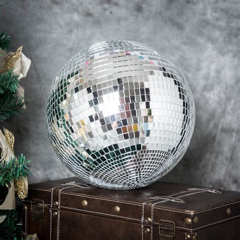 Pack Of 2 12 Silver Disco Mirror Ball Large Disco Ball With