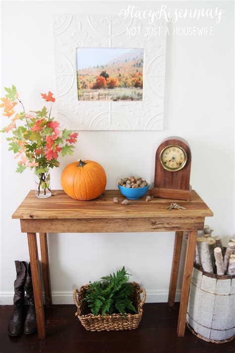 How To Build A Simple Entryway Table Not Just A Housewife