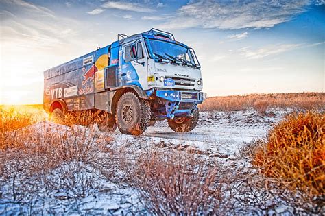 Hd Wallpaper Winter Snow Truck Master Rally Dakar Kamaz