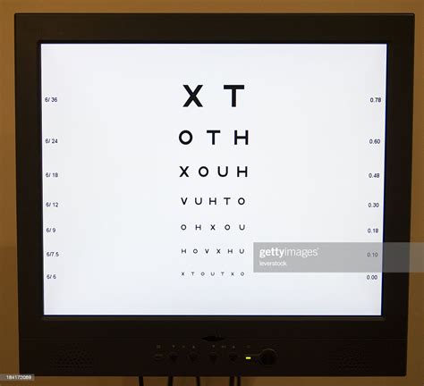 Digital Eye Chart High Res Stock Photo Getty Images