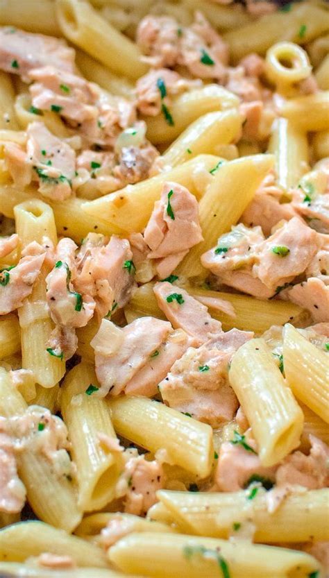 Interestingly enough, there was once a time—somewhere back in the distant '70s—when people were actually excited about cook. Creamy Salmon Pasta | Salmon pasta recipes, Creamy salmon ...