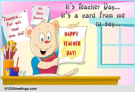 handmade card  teachers day ecards greeting cards