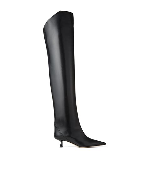 Jimmy Choo Vari 45 Leather Over The Knee Boots Harrods Au