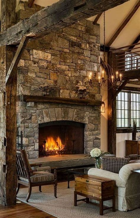 25 most beautiful stone fireplace ideas make a comfortable your home in 2020 brick fireplace