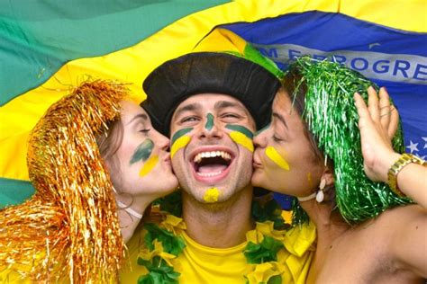 Brazilian Soccer Fans Stock Photo By ©mangostock 43007447
