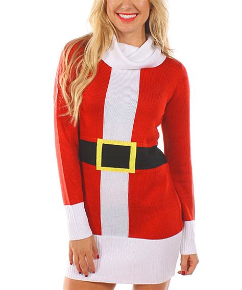 Tipsy Elves Red Santa Sweater Dress Women Sweater Dress Women