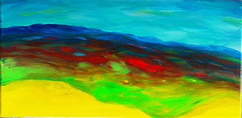Mountain Painting Art Painting Abstract Mountains Colorful