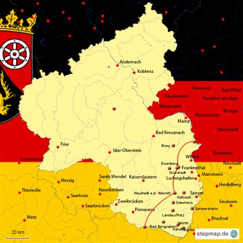 Stepmap Rheinland Pfalz Landkarte Für Deutschland