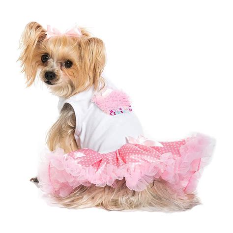 Pawpatu Cupcake Dog Dress Light Pink Baxterboo