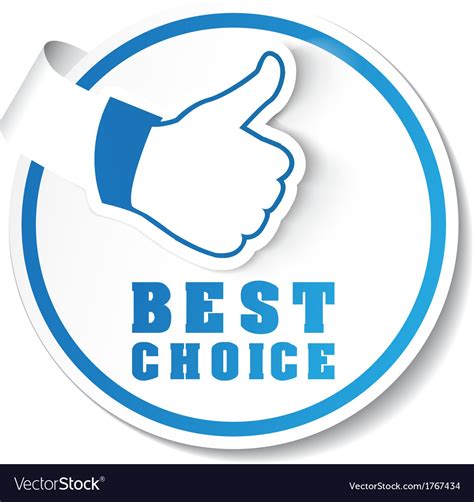 Best Choice Label Royalty Free Vector Image Vectorstock